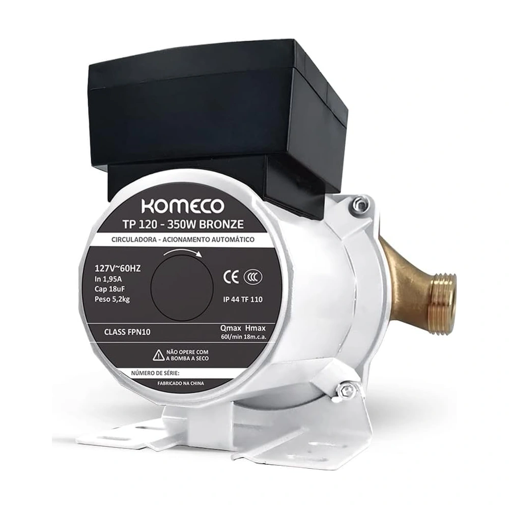 Pré-visualização 2 de Bomba Circuladora Tp 120 G1 Bronze 350W - Komeco