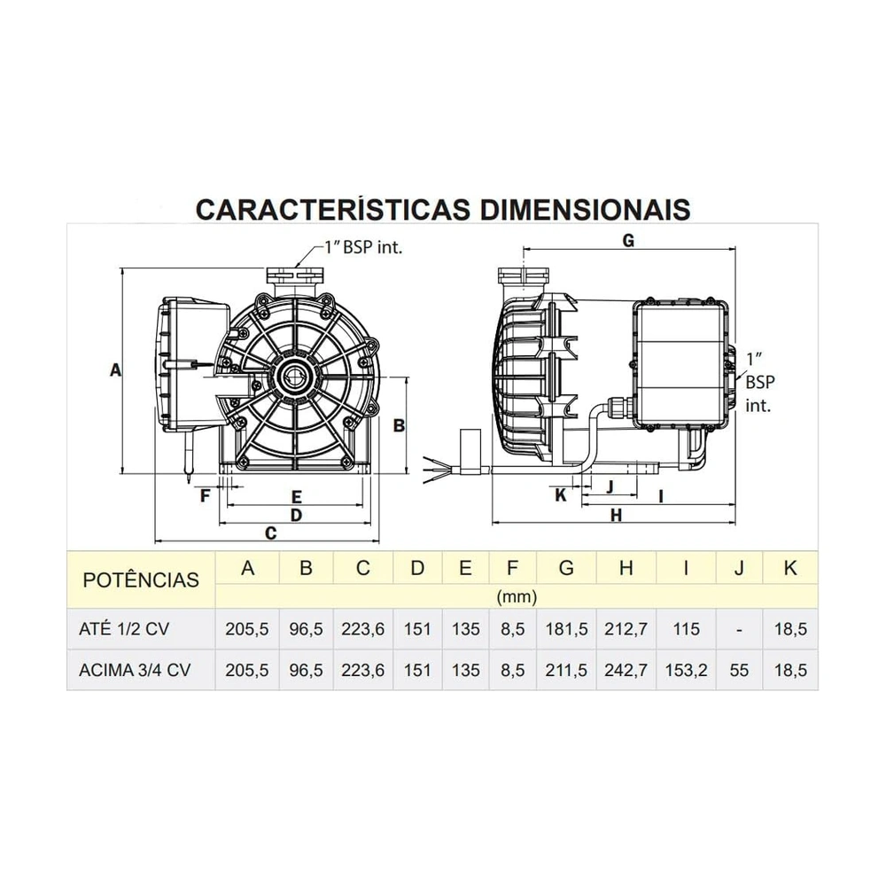 Pré-visualização 4 de Bomba Centrífuga Residencial 1Cv 220V - Syllent