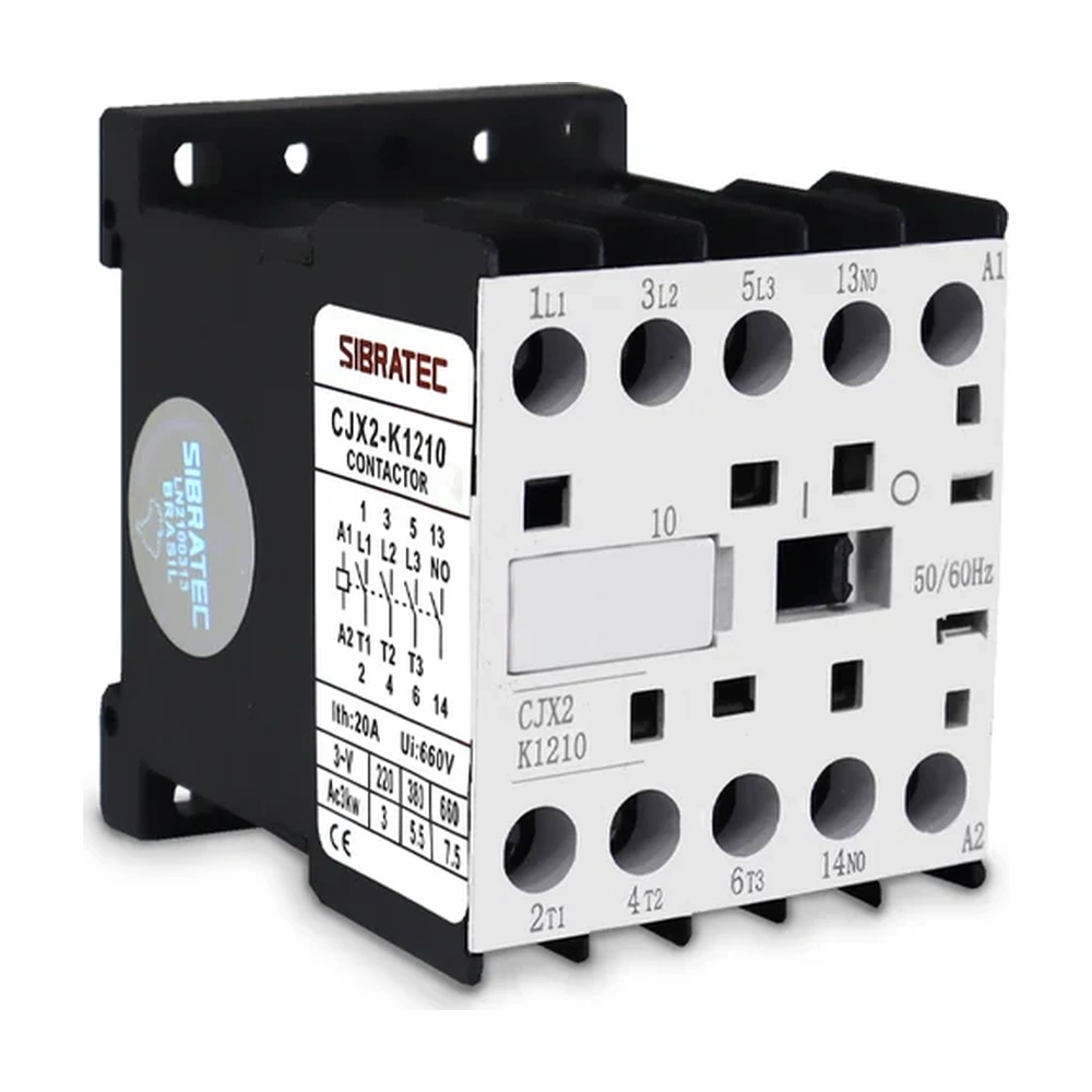 Mini Contatora Tripolar Pot Cjx2K12 20A - Schuhmacher