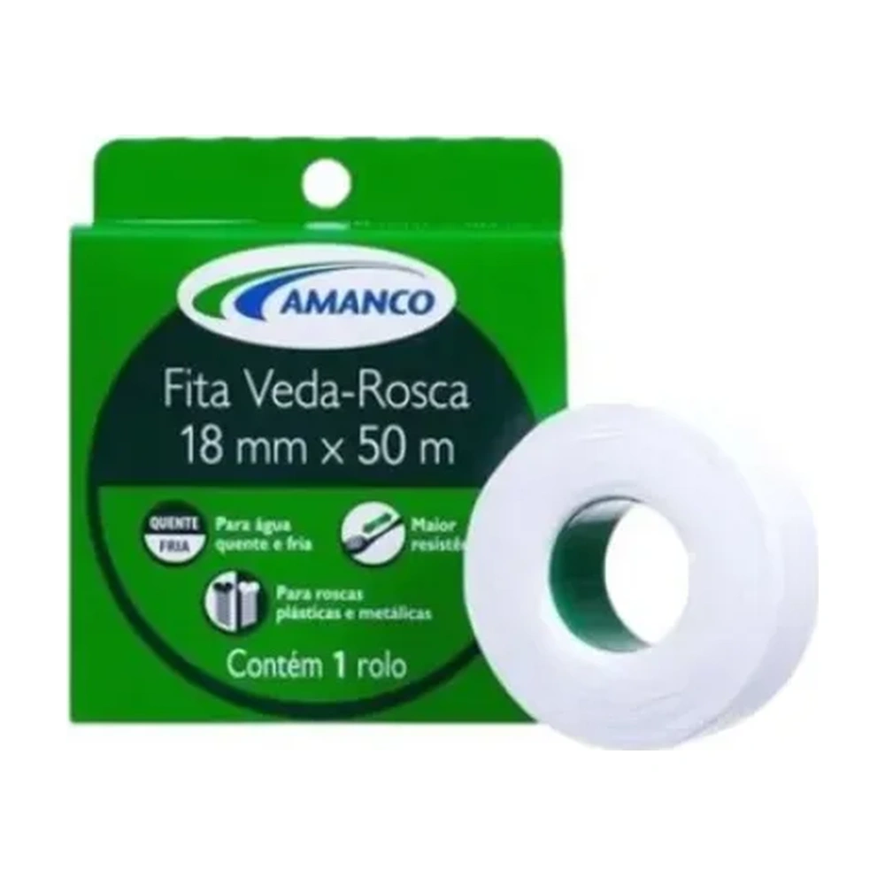 Fita Veda Rosca 18Mm X 50M - Amanco