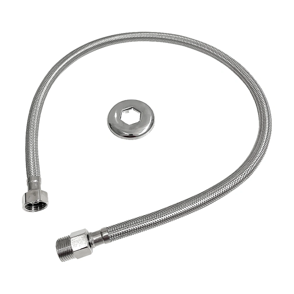 Engate Flexível Trancado Inox 80Cm Flux