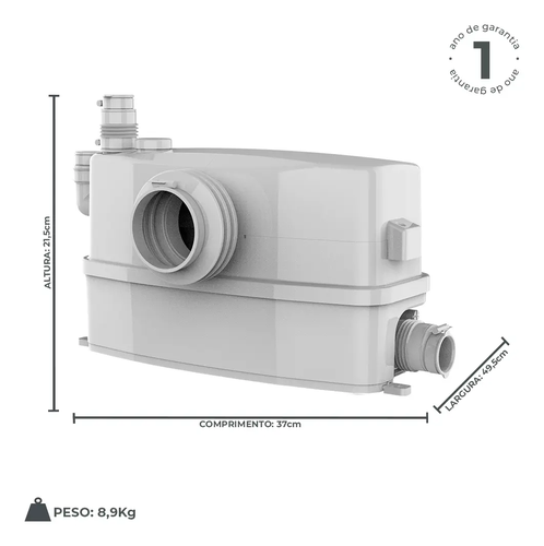 Pré-visualização 3 de Motobomba Trituradora Wc600A 3/4Cv - Lepono