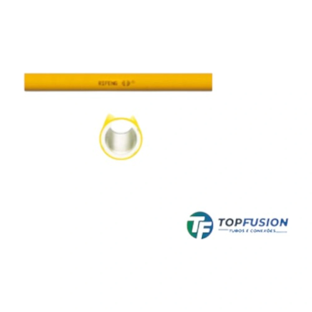 Tubo Multicamada Gás 20Mm Uv Amarelo - Top Fusion